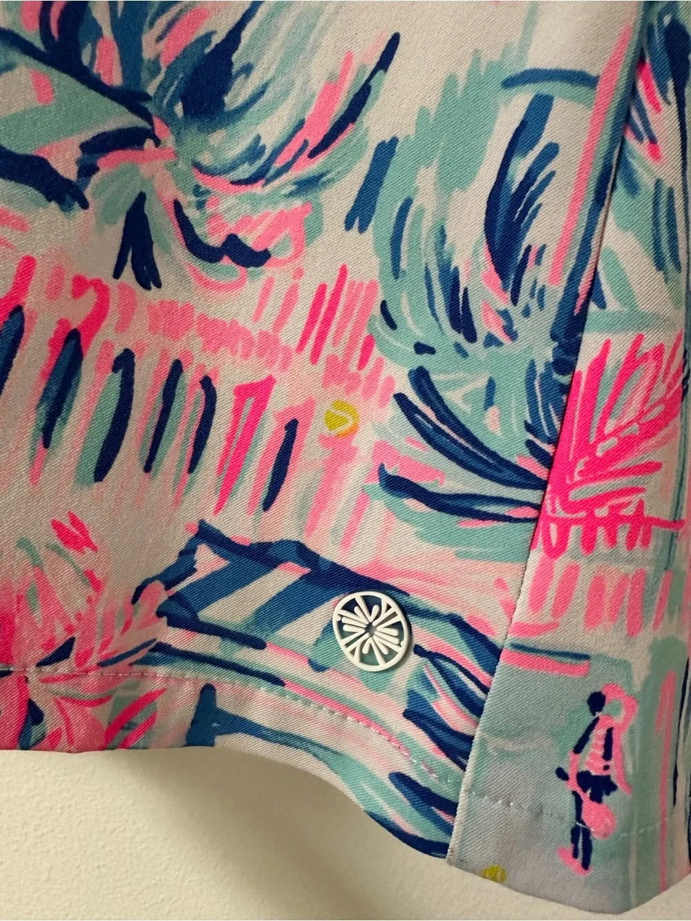 Lilly Pulitzer Luxletic Ravello Blue Perfect Match Frazer Short UPF 50 Size 10